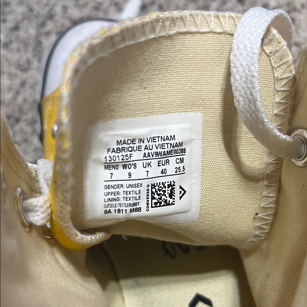 Converse Bright Yellow High-Top Sneakers - Picture 2 of 2
